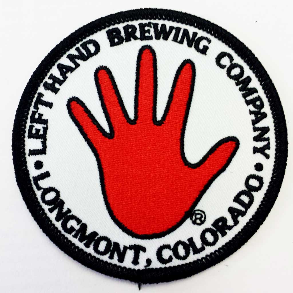 LEFT HAND BREWING COMPANY white with red hand used Bottle CAP 